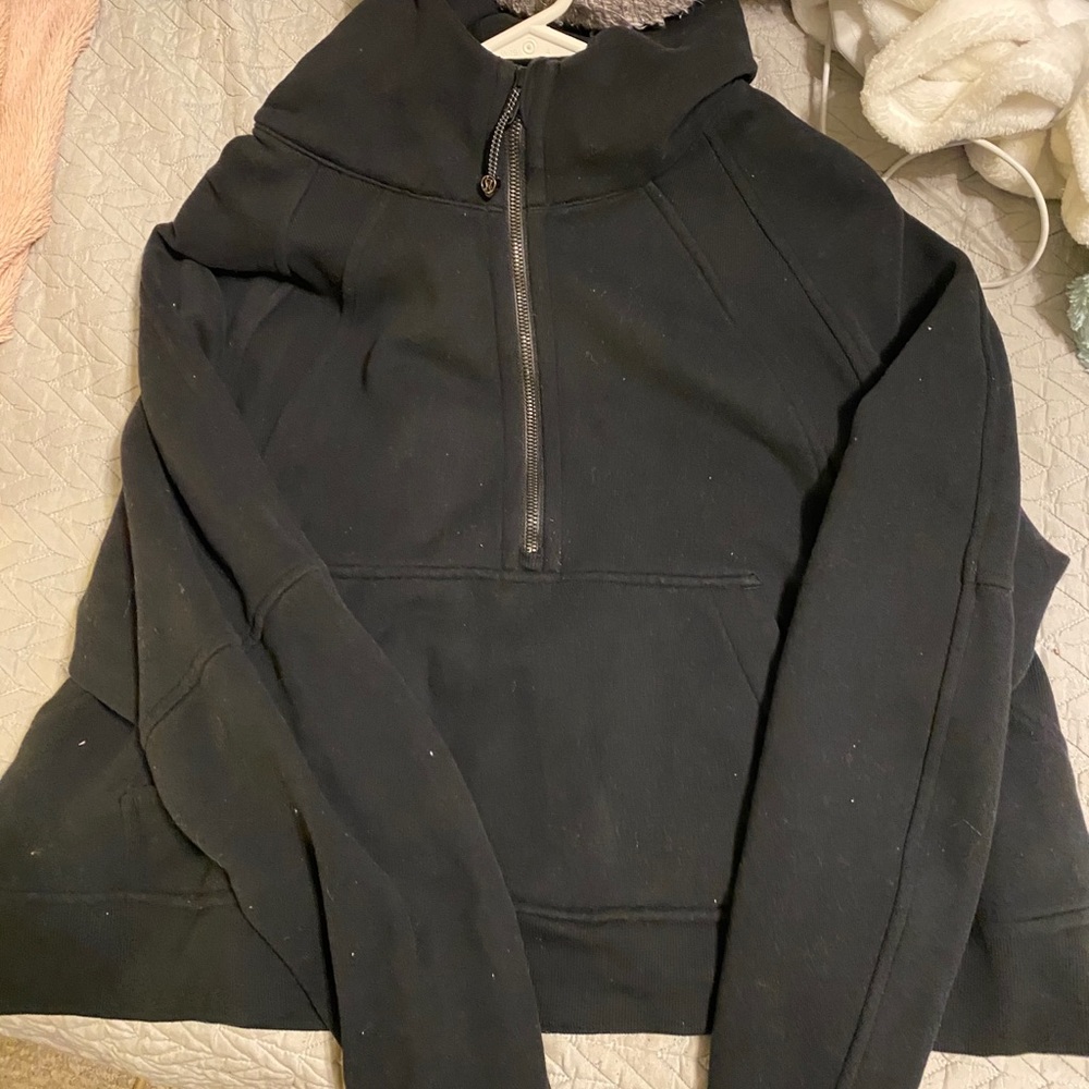 Lululemon scuba crop 1/2 zip hoodie
